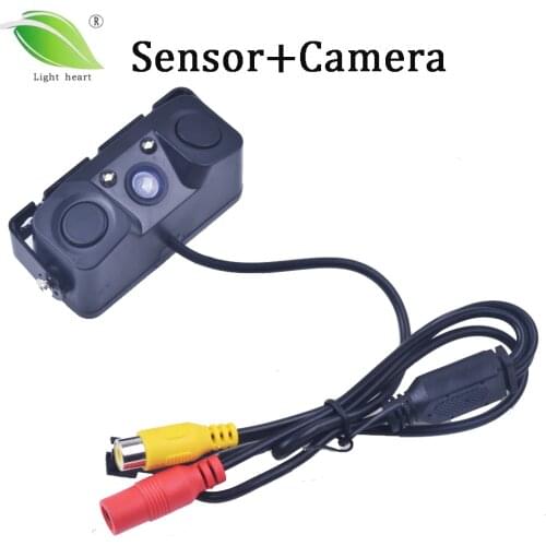 New Car Video Parking Camera Sensor Rear view camera + 2 Sensors Indicator Bi Bi Alarm Radar 3 in 1