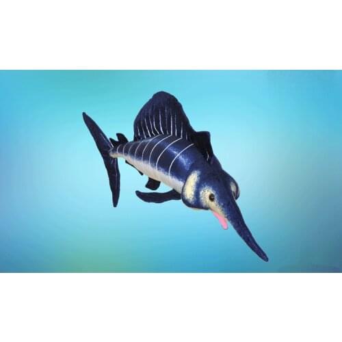 New plush swordfish toy stuffed simulation fish doll gift about 112cm 2738