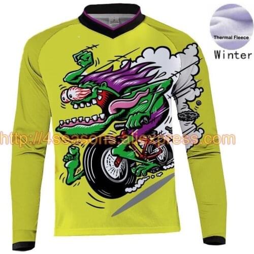2019 New moto Jeresy Downhill Jersey MTB Offroad long motorcycle long motocross Racing go pro Cycling Jersey hombre longT-shirt