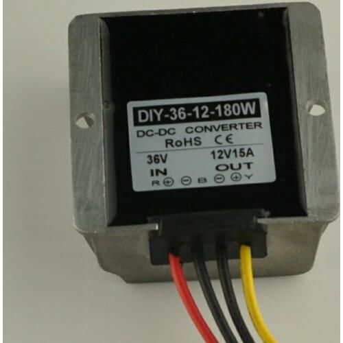Converter 36V(24V-48V) Step Down 12V 15A 180W DC-DC Converter Module DC Buck Converter Power Adapter Voltage Regulator