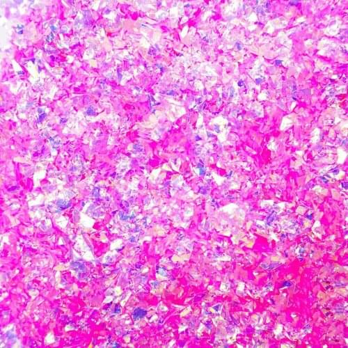 Nail Glitter irregular sequined aurora colorful pieces of cellophane diy colorful sequins 50g pack candy paper