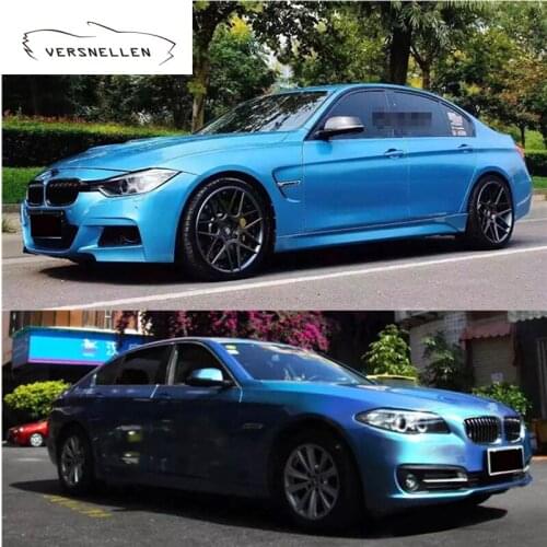 1.52x18M Diamond Laser Blue Self-adhesive packaging stickers without bubbles Car Vinyl Wrap Film