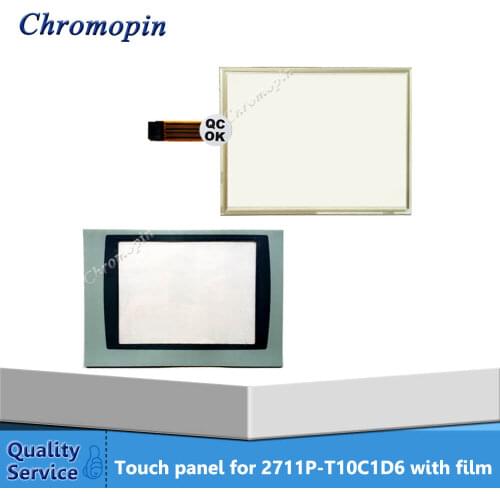 Touch Screen for AB PanelView Plus 1000 2711P-T10C1D6 2711P-T10C1D2 with Overlay film