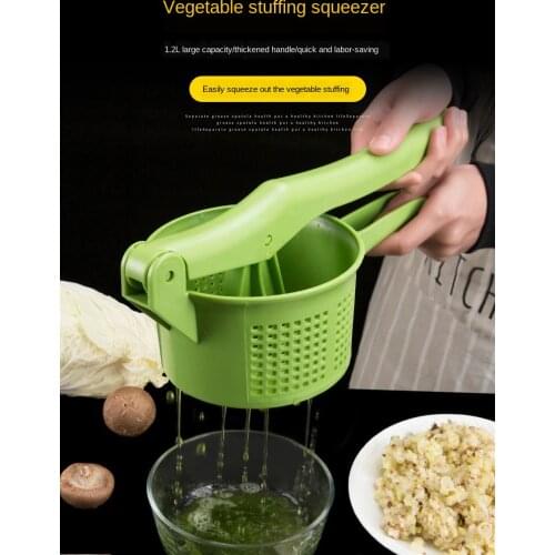 Vegetable Squeezer Kitchen Accessories Gadgets Dumpling Stuffing Dehydrator Hand Press Stuffing Press Green Lemon Kitchen Tools
