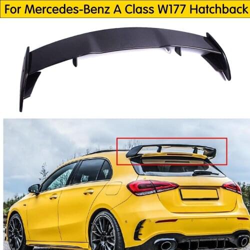 For Mercedes A Class W177 Hatchback Spoiler Carbon Fiber Rear Trunk Spoiler Wing 2018-2019 A200 rear bumper rear spoiler