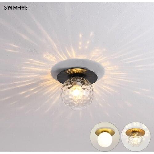 5W Corridor Led Porch Kitchen Ceiling Light Fixture Chandelier Modern e27 Ceiling Lamp Vintage Balcony Entrance Lights With Bulb