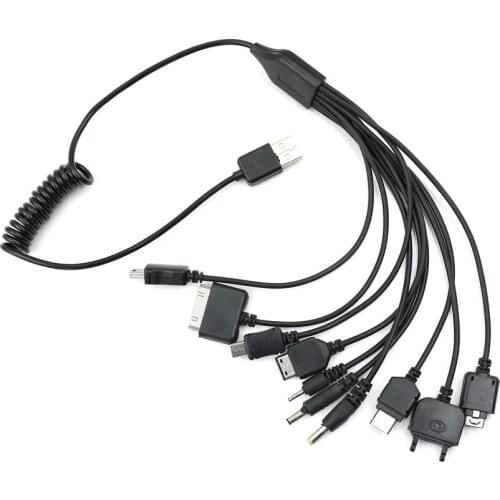 Multi 10 in 1 Universal Multi-Function Cell Phone Game USB Mobile Charging Cable Charger Cellphone Charger