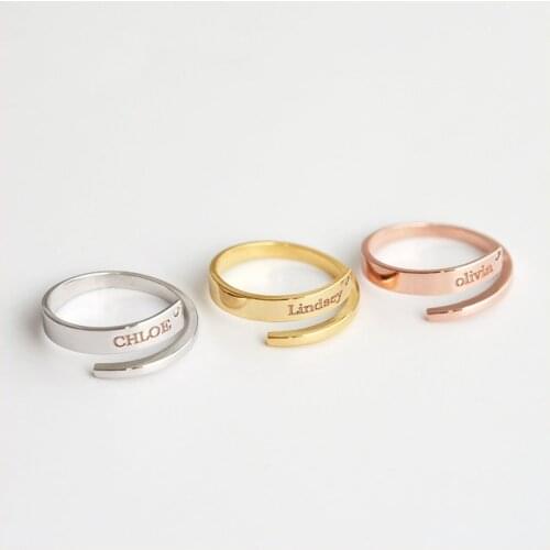 YSH new 925 Sterling Silver Personalized engraving Name & Birthstone woman Ring DIY Custom Jewellery gift Free shipping hot sell