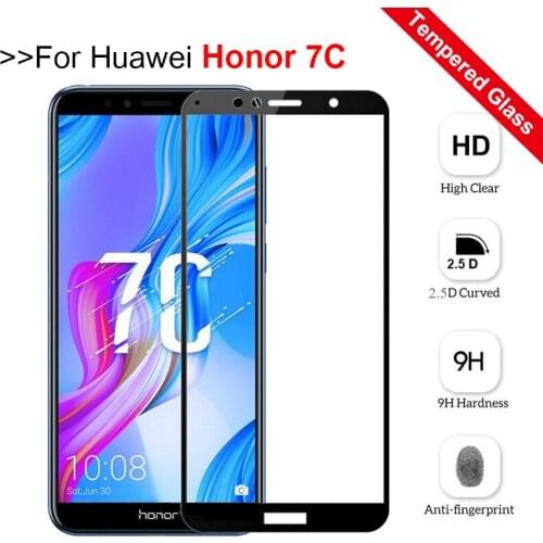 Protective Glass For Huawei Honor 7C Screen Protector AUM-L41 Russian Version 5.7 inch on for Huawey Honor 7c pro Glas 5.99 Film