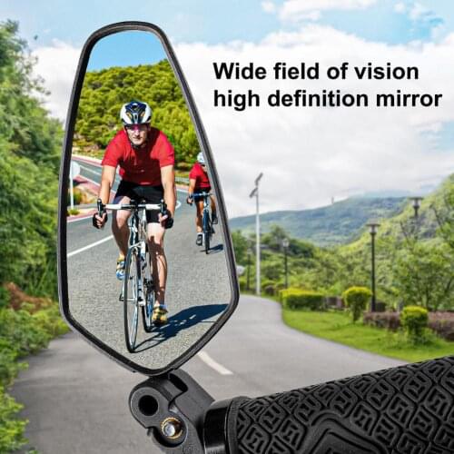 Bicycle Handlebar Mirror 360 Degree Adjustable Wide Angle Foldable Lens MTB Road Bike Rearview Mirror for Cycling Accessories