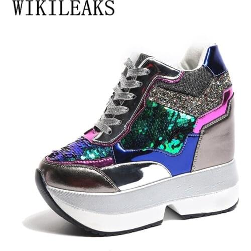 2020 Women Platform Sneakers Casual Shoes Height Increasing Shoes For Women Breathable Walking Flats Zapatillas Mujer Casual