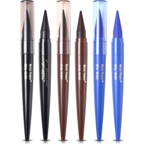 1pc Waterproof Eyeliner Black/Blue/Brown Matte Longlasting Eye Makeup Quick Drying Smudge-proof Eyeliner Pencil wholesale