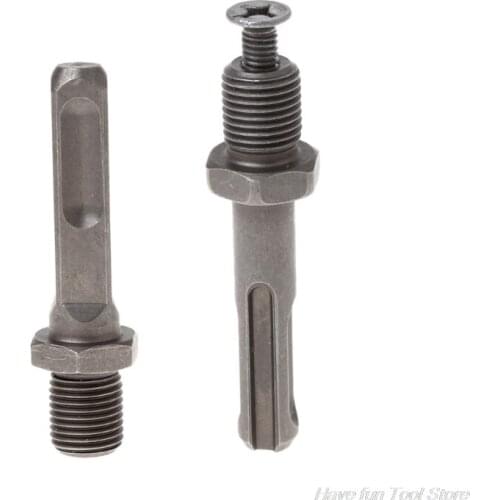 12mm Thread Dia SDS Plus Round Shank Drill Chuck Adapter Connector Gray M06 21 Dropshipping