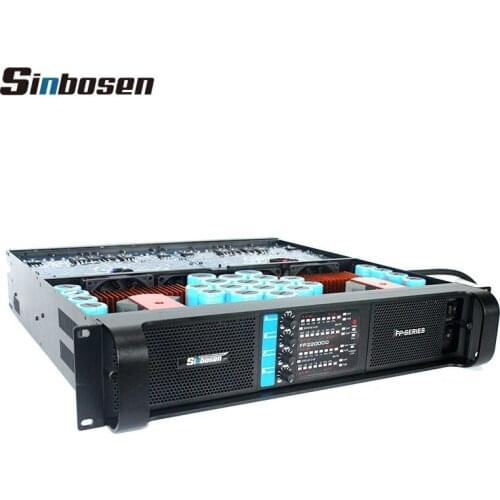 Sinbosen 4 Channels Fp22000q Power Amplifier Watts Professional 5000watts Amplifier for Subwoofer