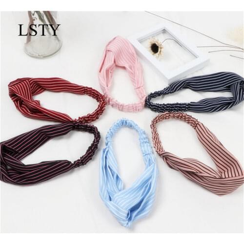 4Pcs/set Women Summer Autumn Suede Headband Vintage Cross Knot Elastic Hair Bands Soft Solid Girls Hairband Hair Accessories