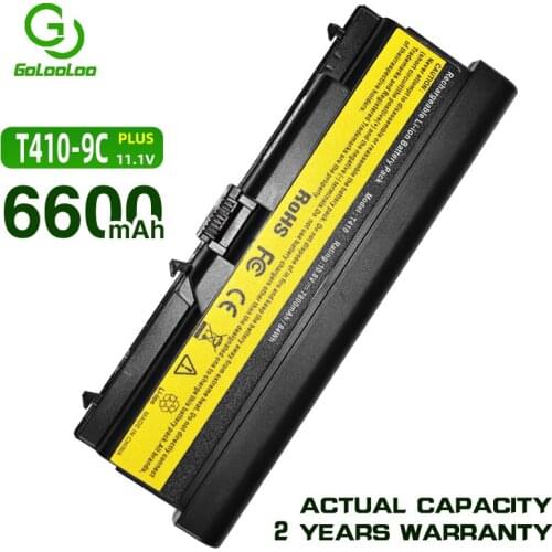 Golooloo 6600mAh Laptop Battery for Lenovo thinkpad Edge 14" 15" L410 L420 T410 T420 T5 SL410 SL510 42T4235 42T4708