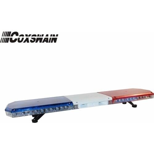 Coxswain 10326E Car LED warning Lightbar for police fire truck ambulance 54*1W LED emergency warning lightbar with 100W siren