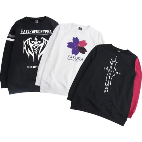 Brdwn Fate stay night Apocrypha Heavens Feel Matou Sakura Siegfried Dargon slayer Emiya Shirou Cosplay Long Sleeve T-Shirt Tops