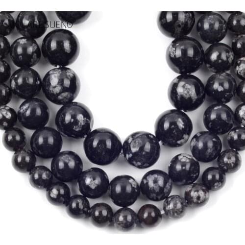 Black Cherry Agates Natural Stone Flat Round Beads For Jewelry Making 6mm8mm10mm Charm Spacer Loose Beads Diy Bracelets 15inches
