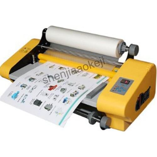 DC-358 Automatic Laminating Machine Lamination Machine Electronic Temperature Control Hot Cold Dual-use Laminator 220V 1PC