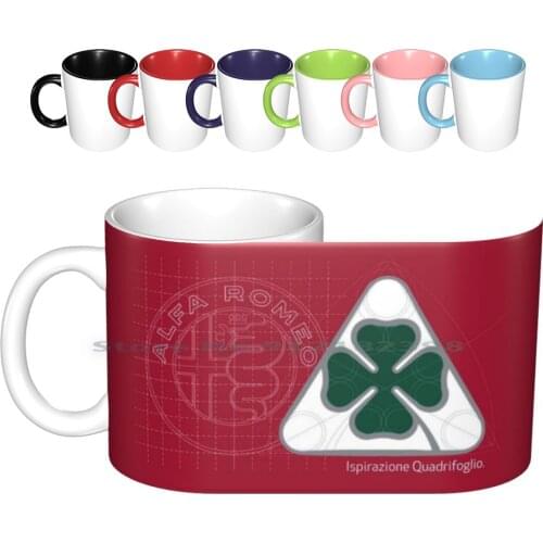 Alfa Romeo Quadrifoglio Ispirazione Ceramic Mugs Coffee Cups Milk Tea Mug Alfa Romeo Alfa Alfa Romeo Quadrifoglio Logo Racing
