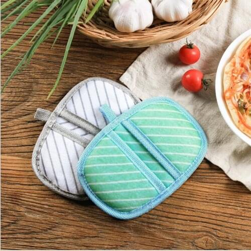 2018 new pull edge sponge microwave thickening anti-hot clip baking anti-hot gloves