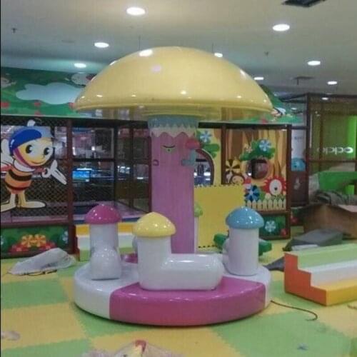 Customized indoor playground toys Mushroom swivel chair