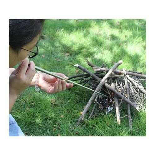 Stainless steel fire tube fire tube camping fire tool retractable fire rod Outdoor Cooking Survival Blow Fire Tube