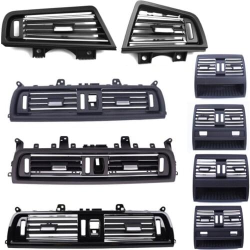 RHD Right handle Drive Front Row Wind Left Center Right Air Conditioning Vent Outlet Panel Chrome Plate For BMW 5 Series F10 F18