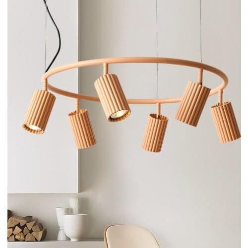 Nordic modern chandelier Brief Spot Lighting Designer pink chandelier Rotatable Suspension For Dinning Room child room lighting