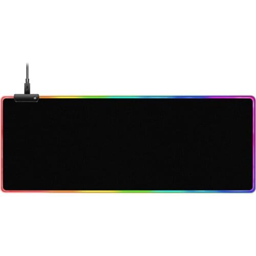80x30cm RGB Glow Gaming Mouse Pad Computer Gamer Keyboard Mouse Mat Hyper Beast Desk Mousepad for PC Desk Pad