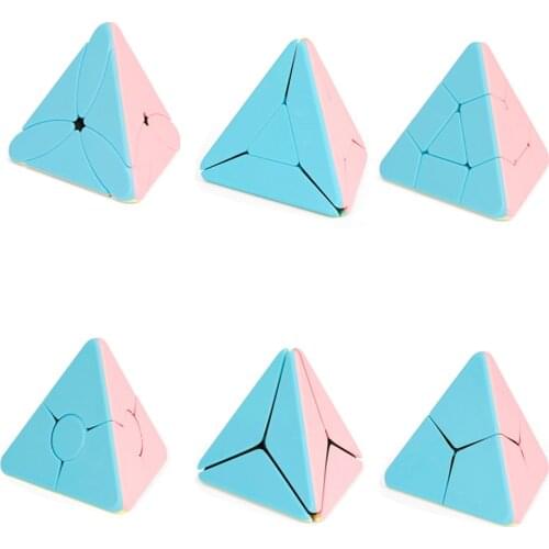 Magical Pyramid Puzzle Series Magic Cube Corner Twist Bead Boomerang Windmill Maple Leaf Trangle Speed Cubo Magico Children Gift