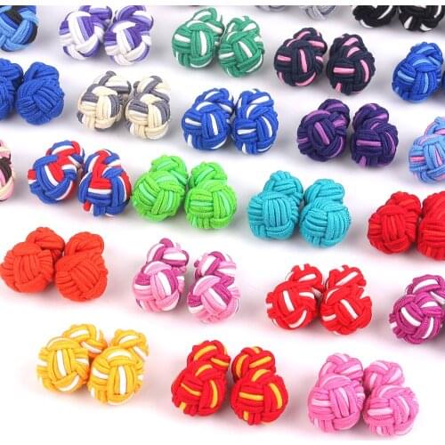Knot Cufflink For Men Women Classic Shirts Cuff links For Wedding Party