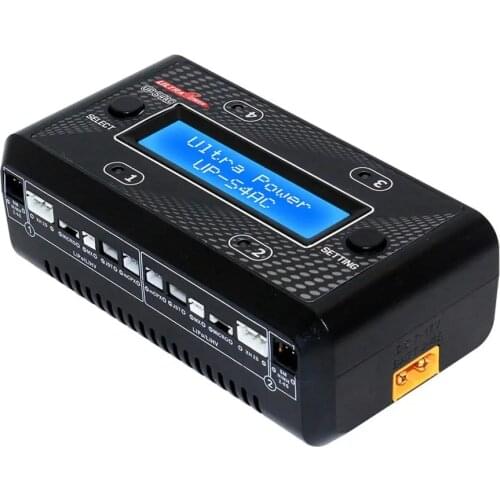 Ultra Power UP-S4AC 4x7W 1A AC/DC 1S-2S LiPO/LiHV 2S-6S NiMH/NiCd Battery Charger With SM XH Micro MX JST mCPX