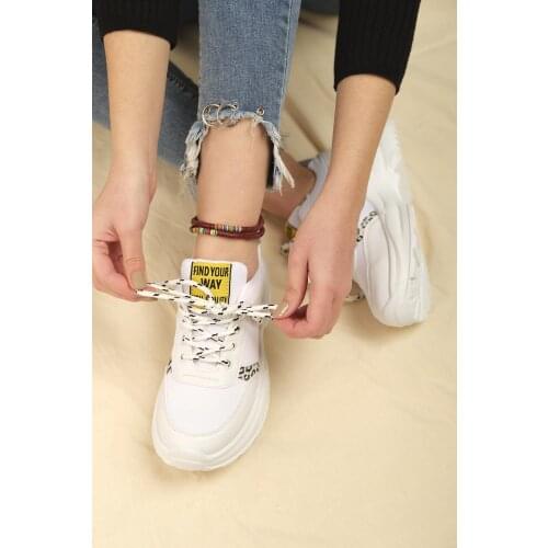 Endless Leopard Pattern Detailed Thick Sole Women 'S Sneaker