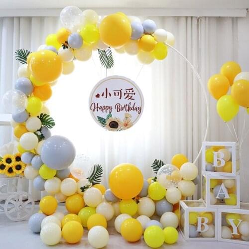 1m-2.5m Circle Arch Wrought Iron Wedding Mariage Round Backdrop Arch Stand Birthday Party DIY Decoration Stage Background Frame