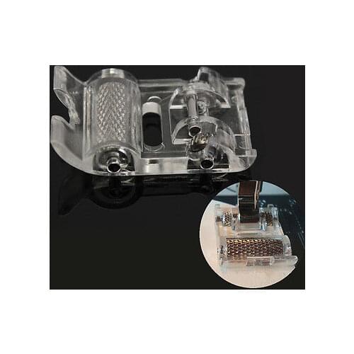 1Pcs Low Shank Roller Presser Foot For Snap Singer Brother Janome Sewing Machine