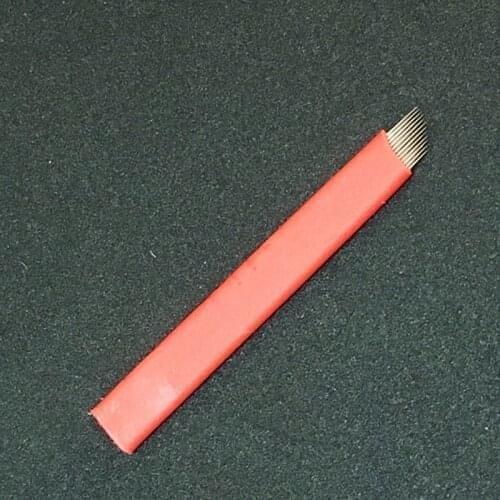 1000 PCS Microblading Blade 12 Flex 0.18mm Tattoo Needles Permanent Makeup Eyebrow Embroidery Blade For Tattoo Tobori Manual Pen