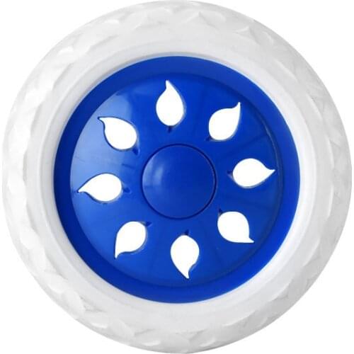 2pcs Shopping Cart Wheels Trolley Caster Replacement 6.5 Inch Dia Rubber Foaming Light Blue Pink Brown Red Blue