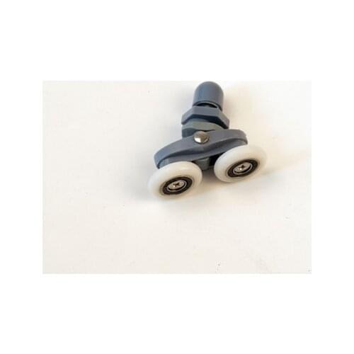 2PCS Shower Room Sliding Door Grey Double Nylon Wheel Pulley Shower Room Cabin Accessories Sliding Door Rollers