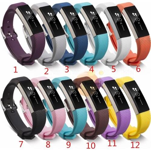 200pcs New Fashion Small large Replacement Wrist Band Silicon Strap Clasp For Fitbit Alta Watch High Quality