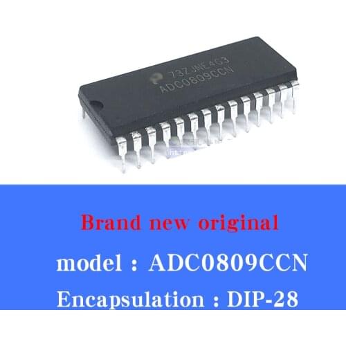 5/pcs Lot ADC0809CCN ADC0809 DIP-28 Brand new original 8-bit analog-to-digital A/D converter