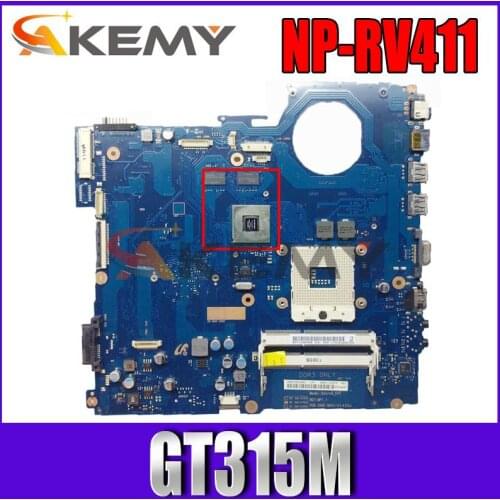 Akemy For Samsung NP-RV411 RV411 Laptop Motherboard BA41-01423A BA92-07395A BA92-07395B DDR3 GT315M Video card