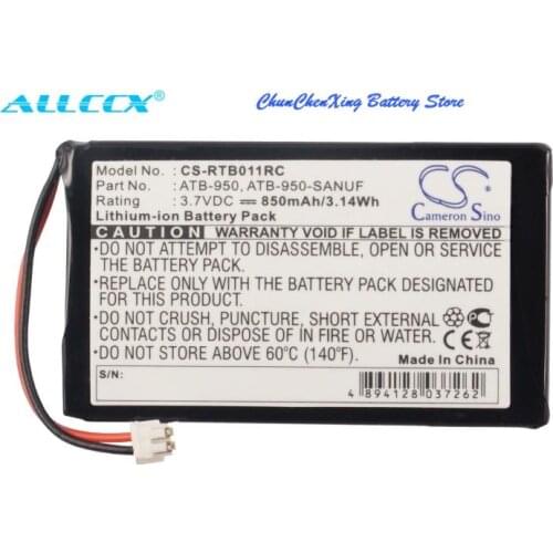 Cameron Sino 850mAh Battery for RTI T1, T1B, T2, T2+, TheaterTouch