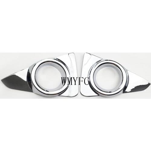 Car Front Fog Light Lamp Cover Stickers Molding Bezel Styling Chrome ABS Accessories 2pcs/set Fit For Toyota RAV4 2016 2017 2018