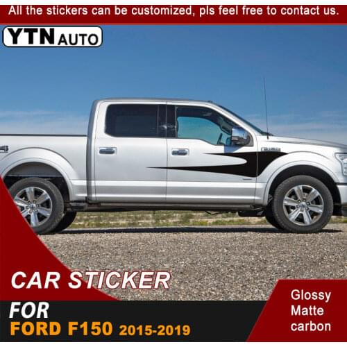 Car Stickers Side Door Bird Style Racing Stripe Graphic Vinyl Car Decals For Ford F150 2015 2016 2017 2018 2019 Auto Accessories