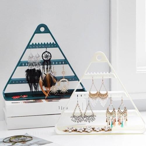 BLUELANS Household Multi-layer Triangle Earrings Storage Rack Shelf Hanging Stand Holder jewelry holder stand хранение серьги