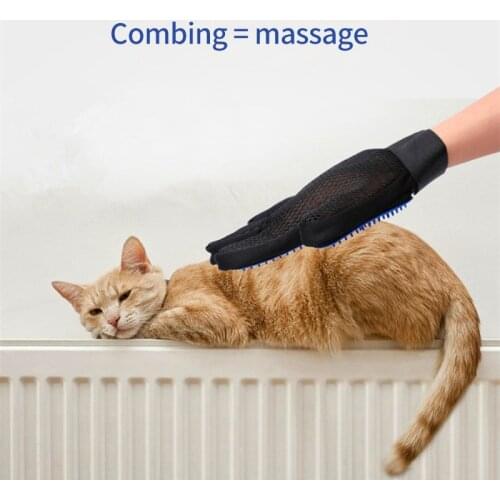 Pet Products Cat and dog cleaning brush gloves Deshedding Dog Supplies Gentle Efficient Pet Grooming Glove Silicone Dog Glove
