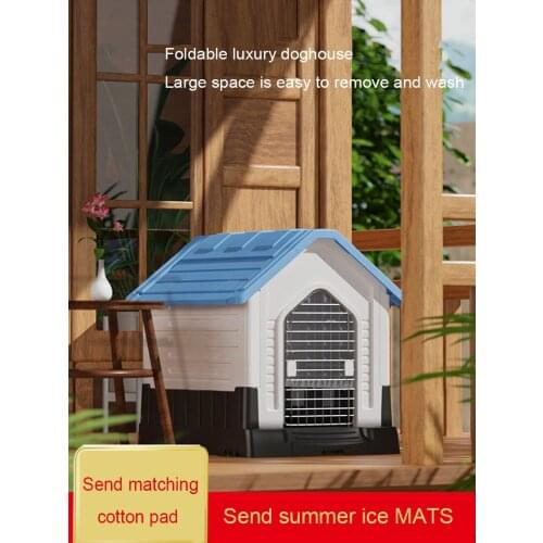 House For Dogs Beds And Houses Tent Rain Proof All Season Kennel Outdoor House Aviary And Cages Large Dog Cage Pet Supplies