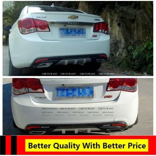 UBUYUWANT Car Rear Bumper Protector For Cruze 2009 2010 2012 2013 Rear Bumpers Lip Diffuser Decoration Skid Plate Bumper Cover